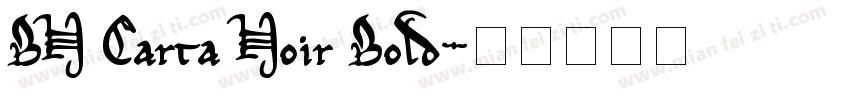 BN Carta Noir Bold字体转换